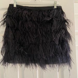 Michael Michael Kors  black feather mini skirt 6